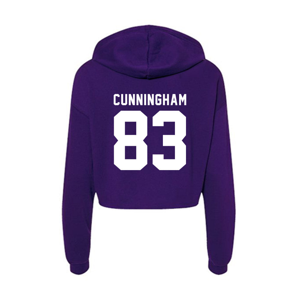 TCU - NCAA Football : Keagan Cunningham - Women's Crop Fleece Hoodie-1