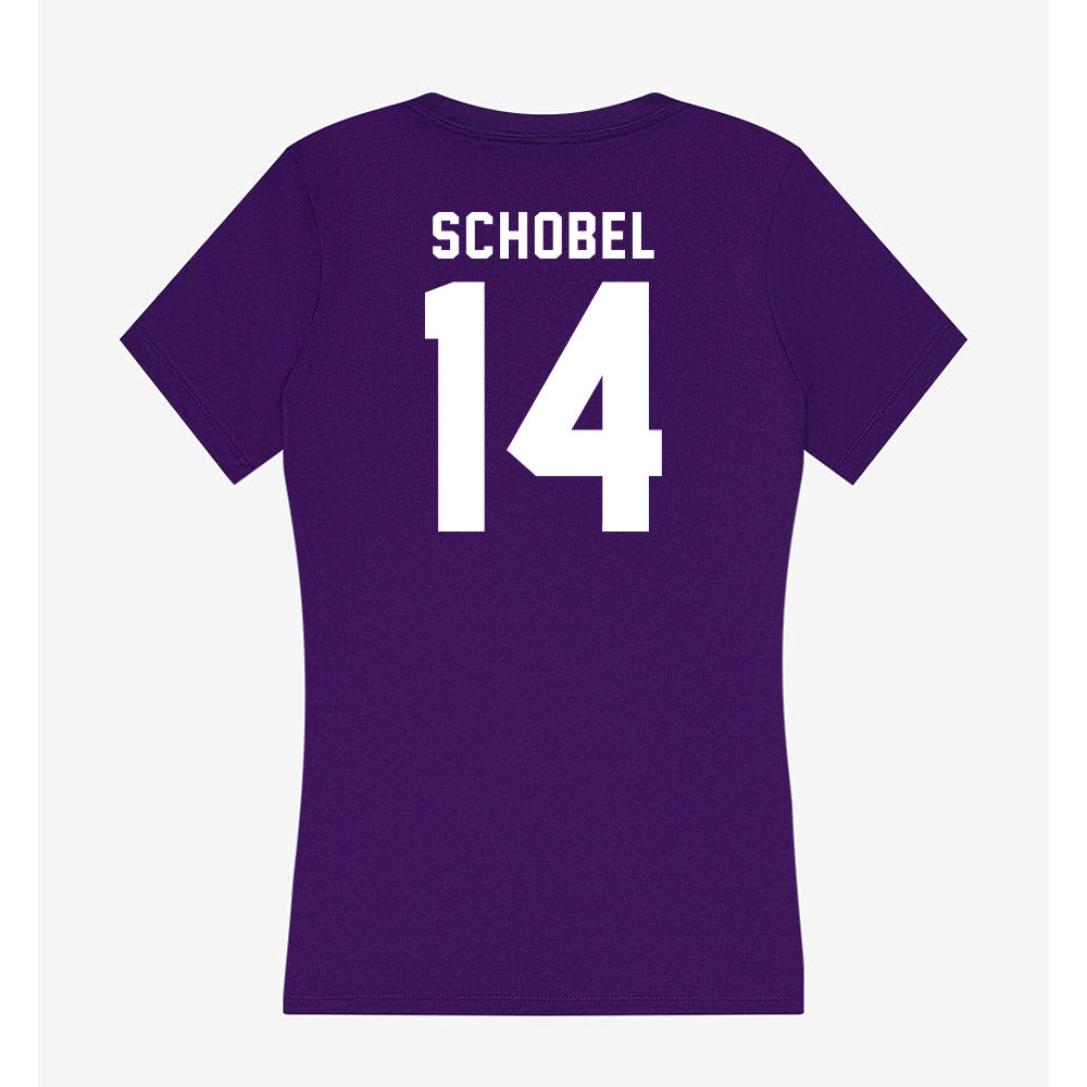 TCU - NCAA Football : John Schobel - Women's V-Neck T-Shirt-1