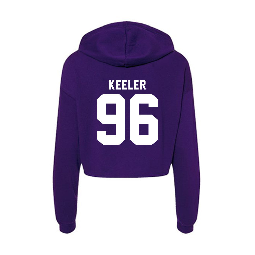 TCU - NCAA Football : Cal Keeler - Women's Crop Fleece Hoodie-1