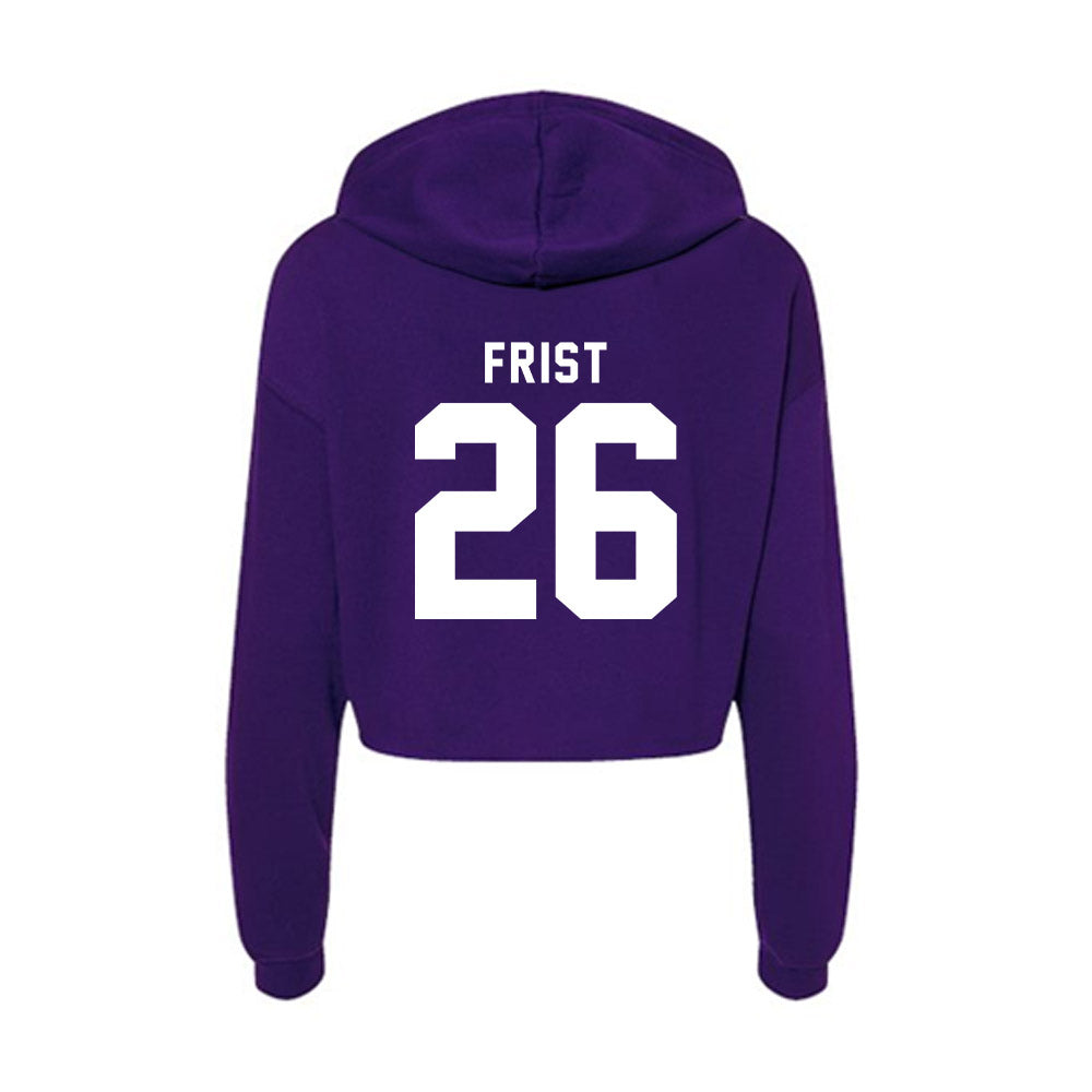 TCU - NCAA Beach Volleyball : Hallie Corinne Frist - Women's Crop Fleece Hoodie-1
