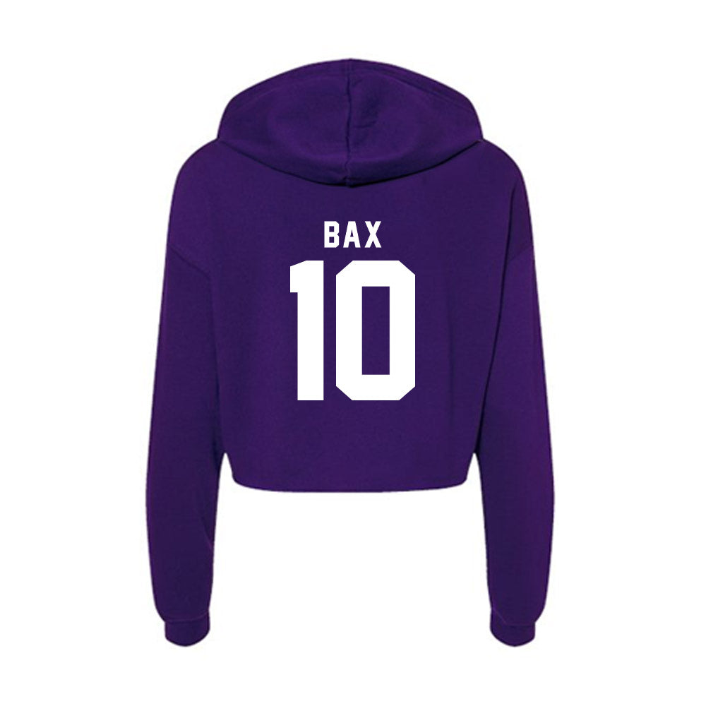 TCU - NCAA Football : Jonathan Bax - Women's Crop Fleece Hoodie-1