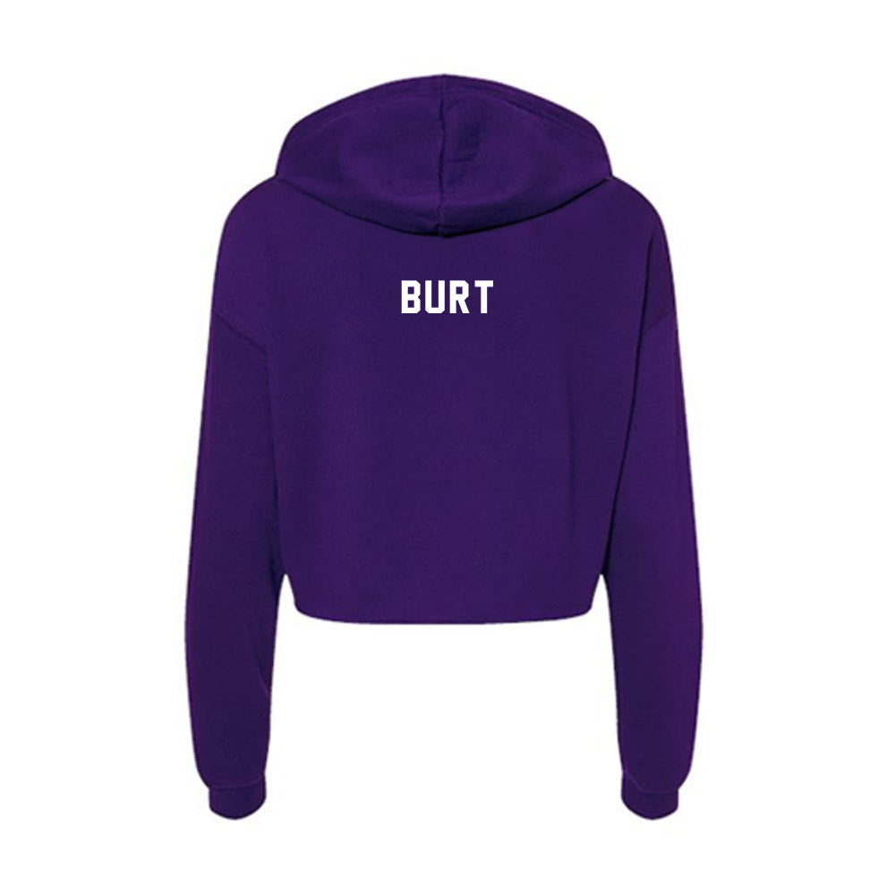 TCU - NCAA Men's Golf : Blake Burt - Women's Crop Fleece Hoodie-1