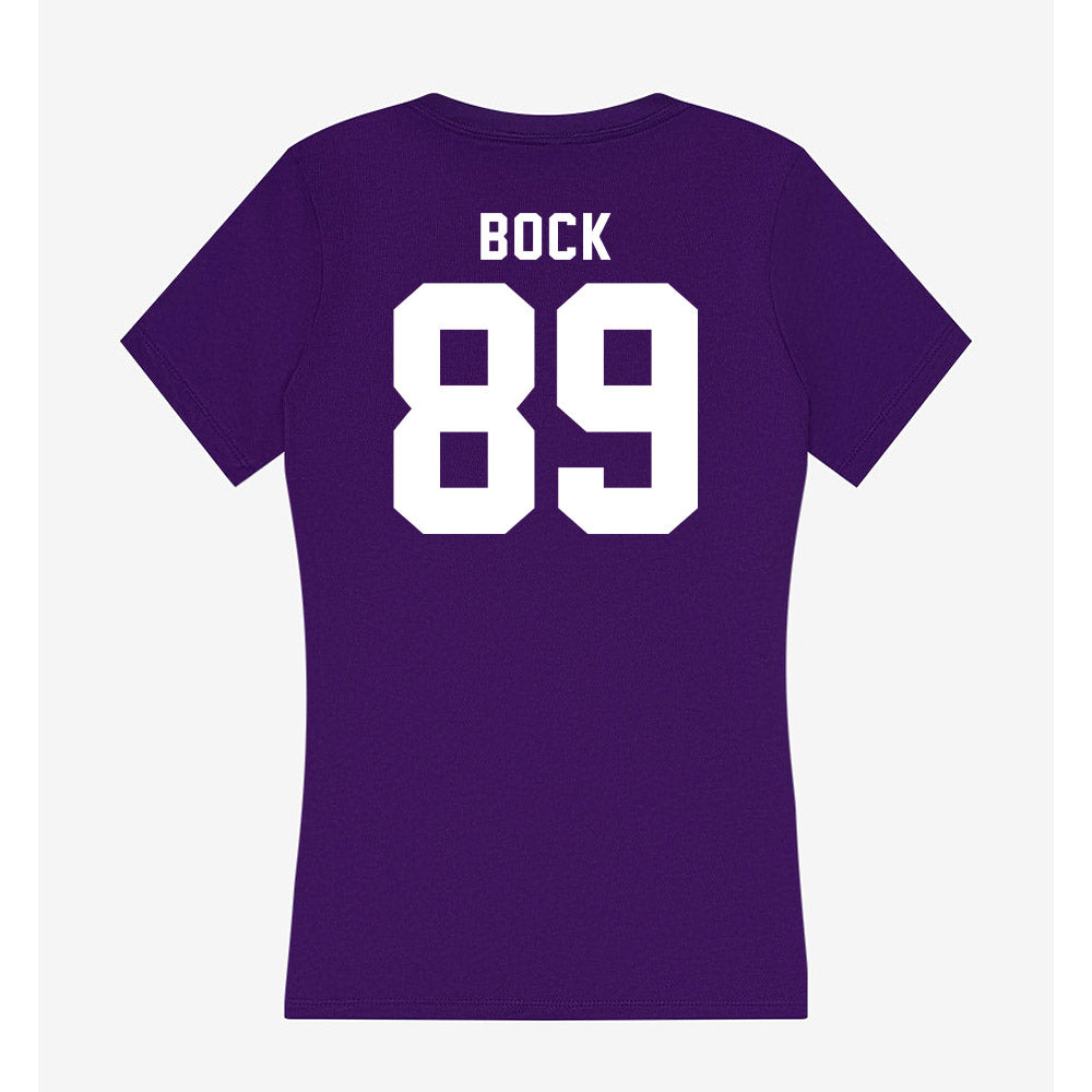 TCU - NCAA Football : Jake Bock - Women's V-Neck T-Shirt-1