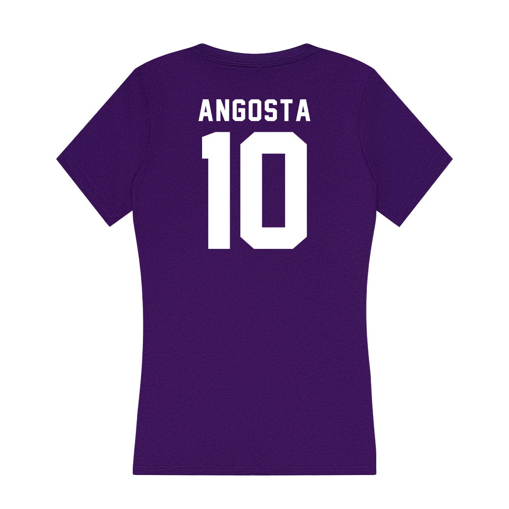 TCU - NCAA Women's Golf : Kirstin Angosta - Women's V-Neck T-Shirt-1