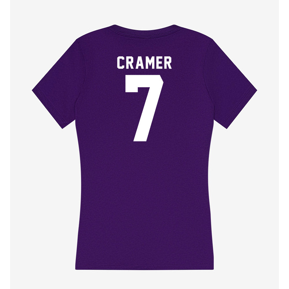 TCU - NCAA Baseball : Cole Cramer - Women's V-Neck T-Shirt-1