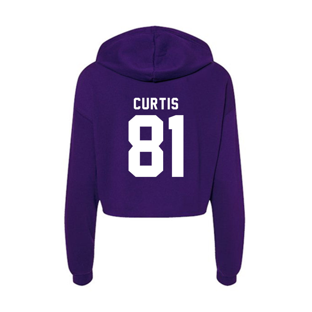 TCU - NCAA Football : Chase Curtis - Women's Crop Fleece Hoodie-1
