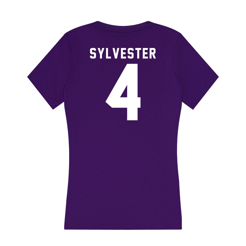 TCU - NCAA Women's Volleyball : Sarah Sylvester - Women's V-Neck T-Shirt-1