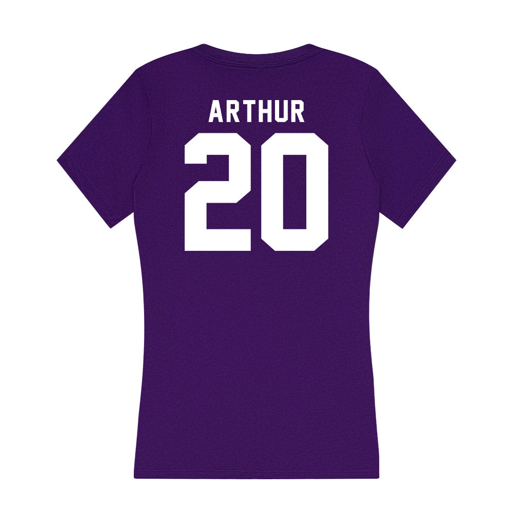 TCU - NCAA Baseball : Jack Arthur - Women's V-Neck T-Shirt-1