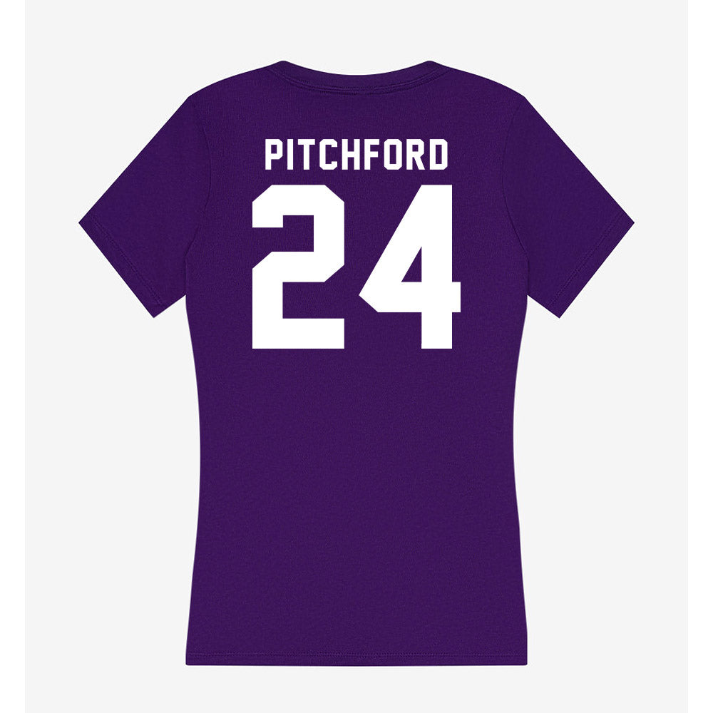 TCU - NCAA Football : Joe Pitchford - Women's V-Neck T-Shirt-1