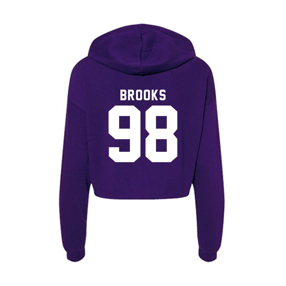 TCU - NCAA Football : Sterlin Brooks - Women's Crop Fleece Hoodie-1