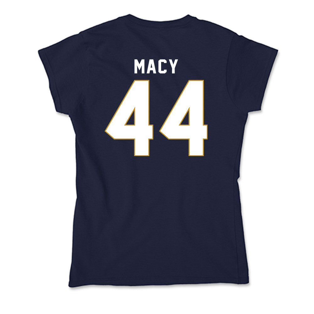 Notre Dame - NCAA Women's Basketball : Leah Macy - Soft Style Women’s T-Shirt-1