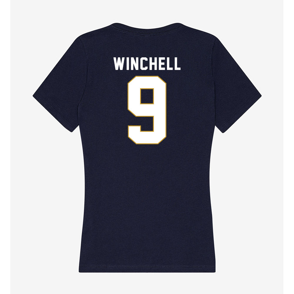 Notre Dame - NCAA Softball : Mickey Winchell - Women's V-Neck T-Shirt-1