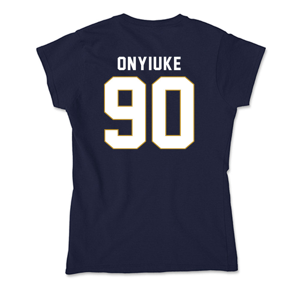 Notre Dame - NCAA Football : Kobi Onyiuke - Soft Style Women’s T-Shirt-1