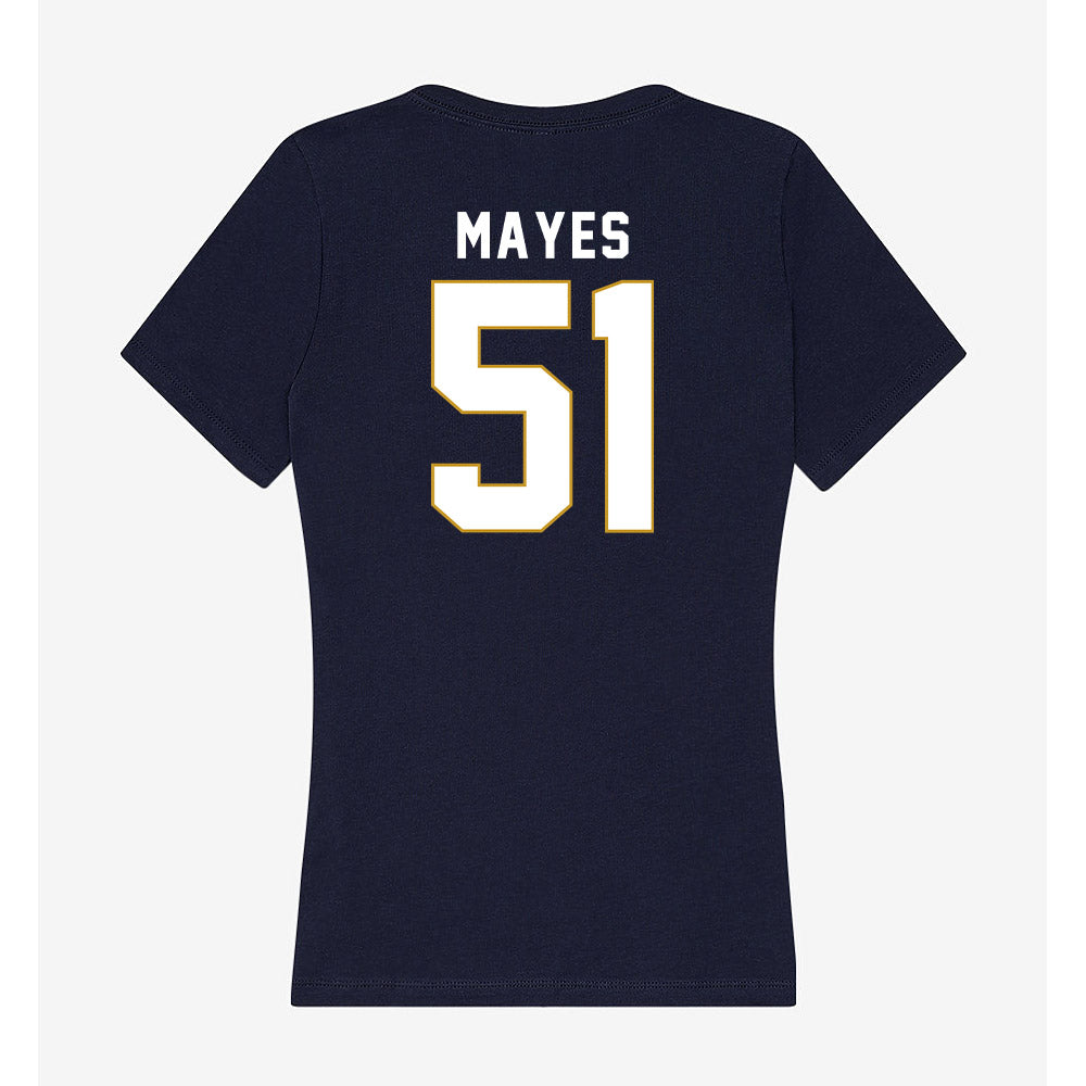 Notre Dame - NCAA Baseball : Justin Mayes - Women's V-Neck T-Shirt-1