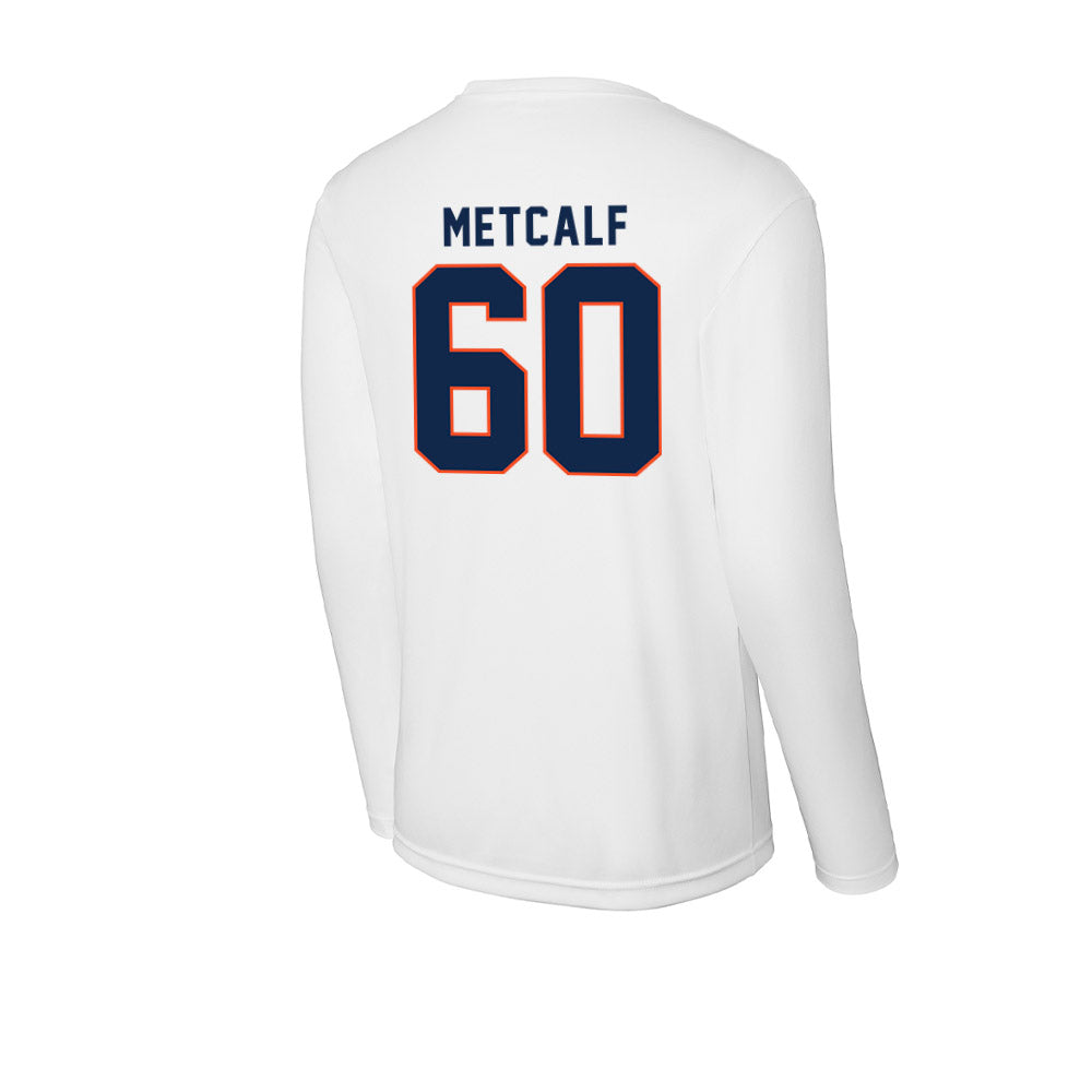 Virginia - NCAA Football : Drake Metcalf - Activewear Long Sleeve T-Shirt-1