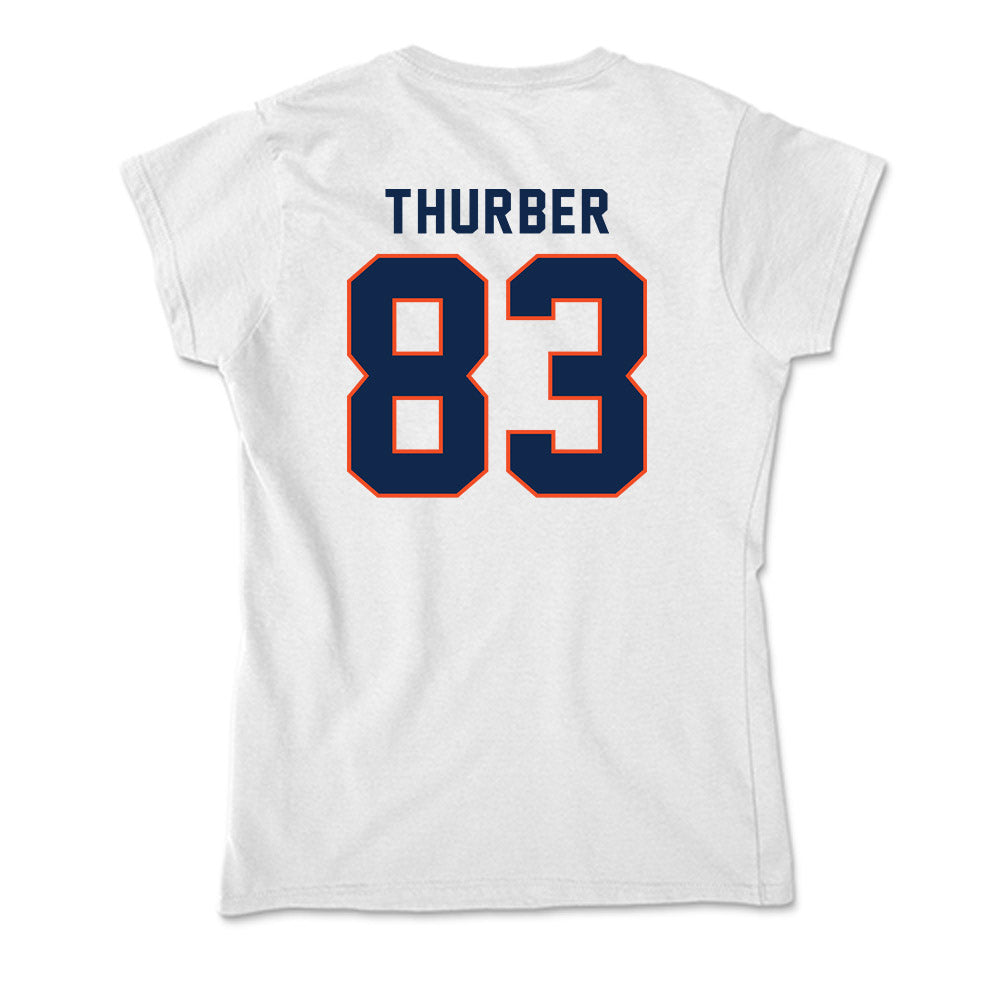 Virginia - NCAA Football : Willem Thurber - Soft Style Women’s T-Shirt-1