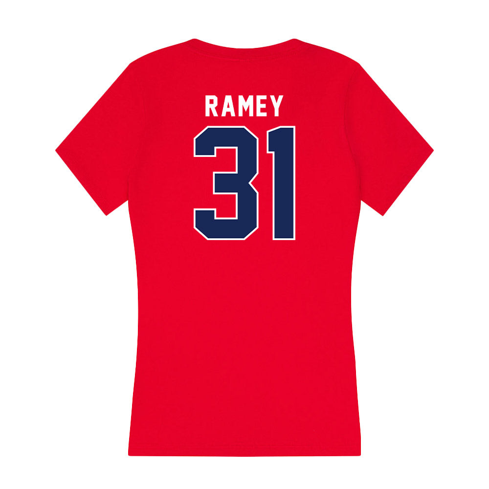 Arizona - NCAA Women's Soccer : Olivia Ramey - Women's V-Neck T-Shirt-1