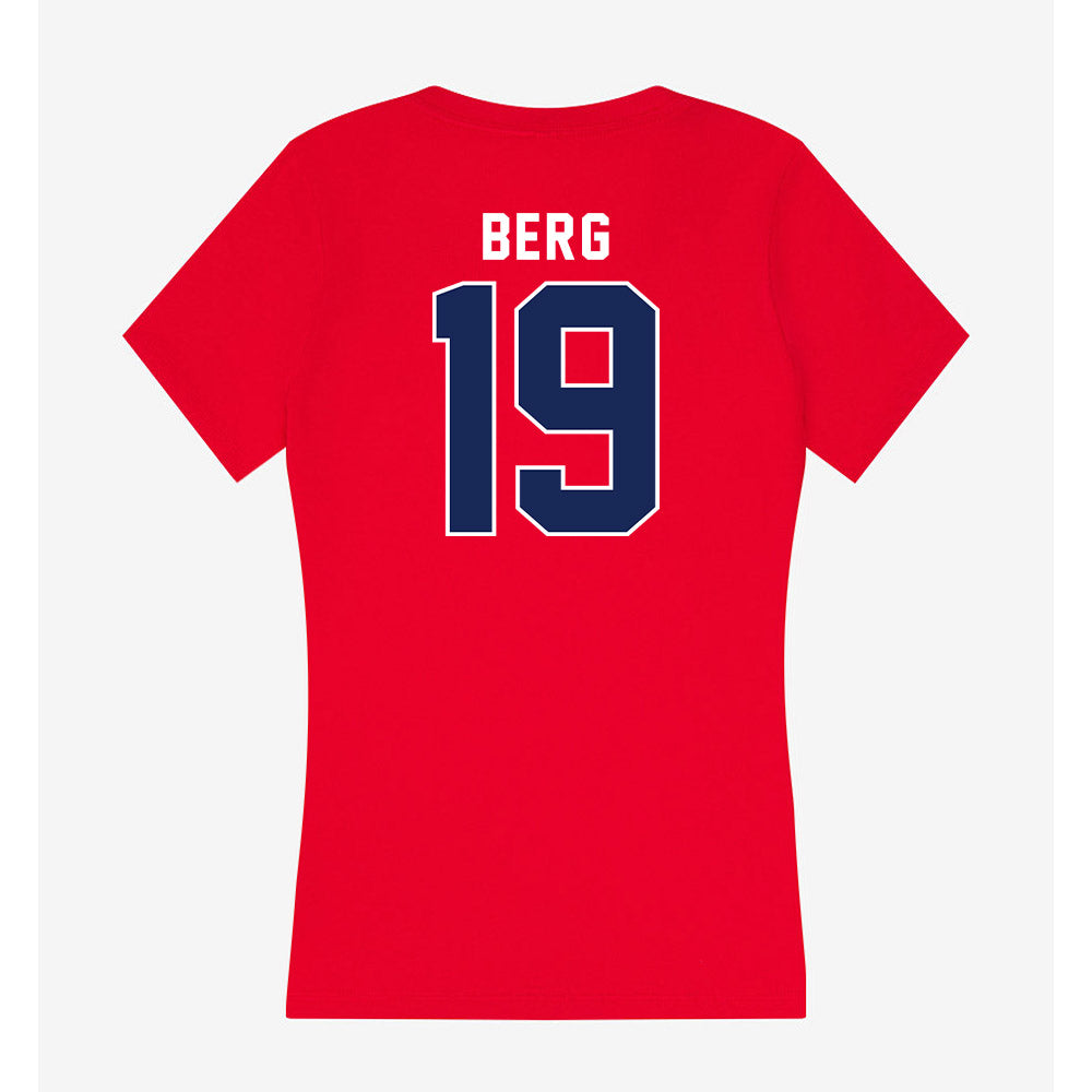 Arizona - NCAA Baseball : Jack Berg - Women's V-Neck T-Shirt-1