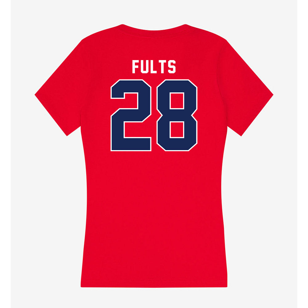Arizona - NCAA Women's Soccer : Narissa Fults - Women's V-Neck T-Shirt-1