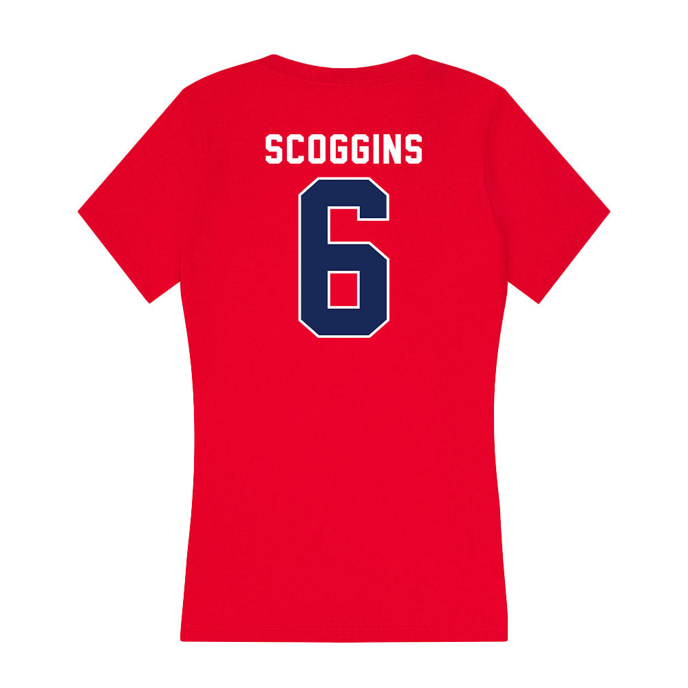 Arizona - NCAA Women's Volleyball : Avery Scoggins - Women's V-Neck T-Shirt-1