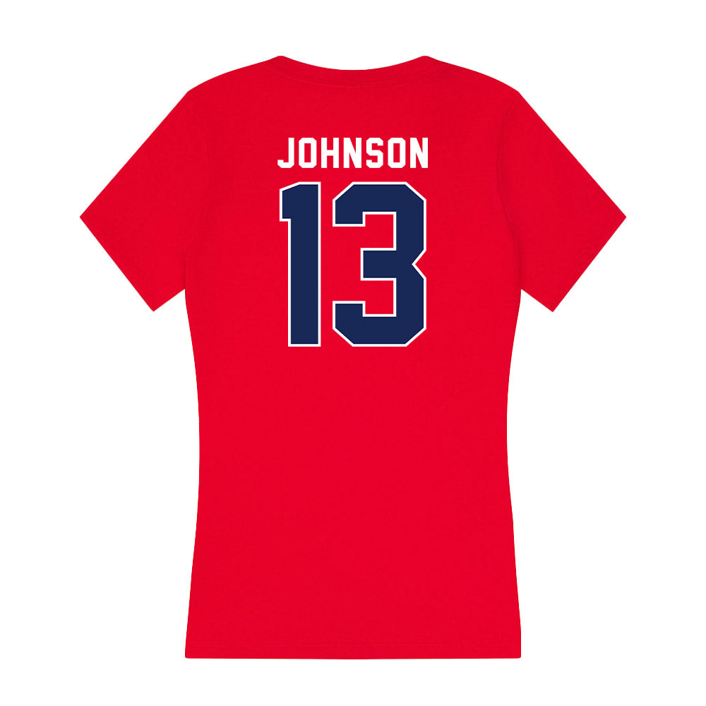 Arizona - NCAA Baseball : Carson Johnson - Women's V-Neck T-Shirt-1