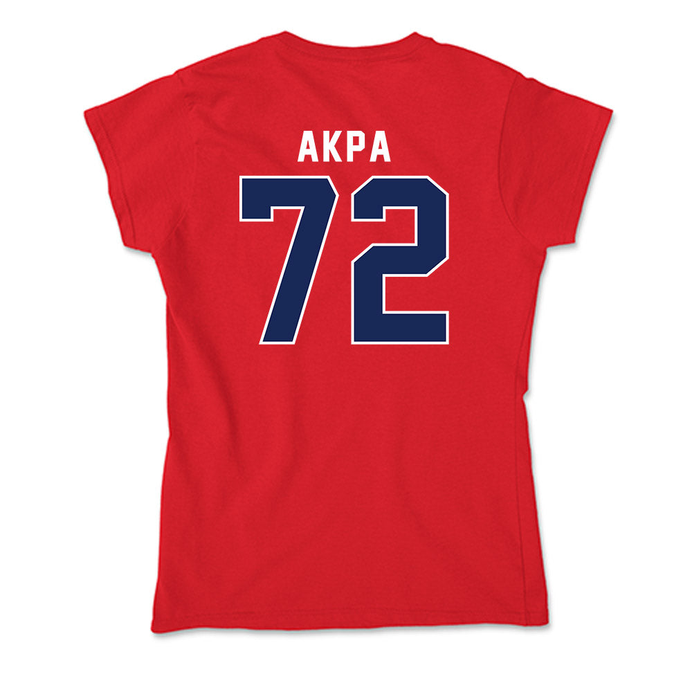 Arizona - NCAA Football : Louis Akpa - Soft Style Women’s T-Shirt-1