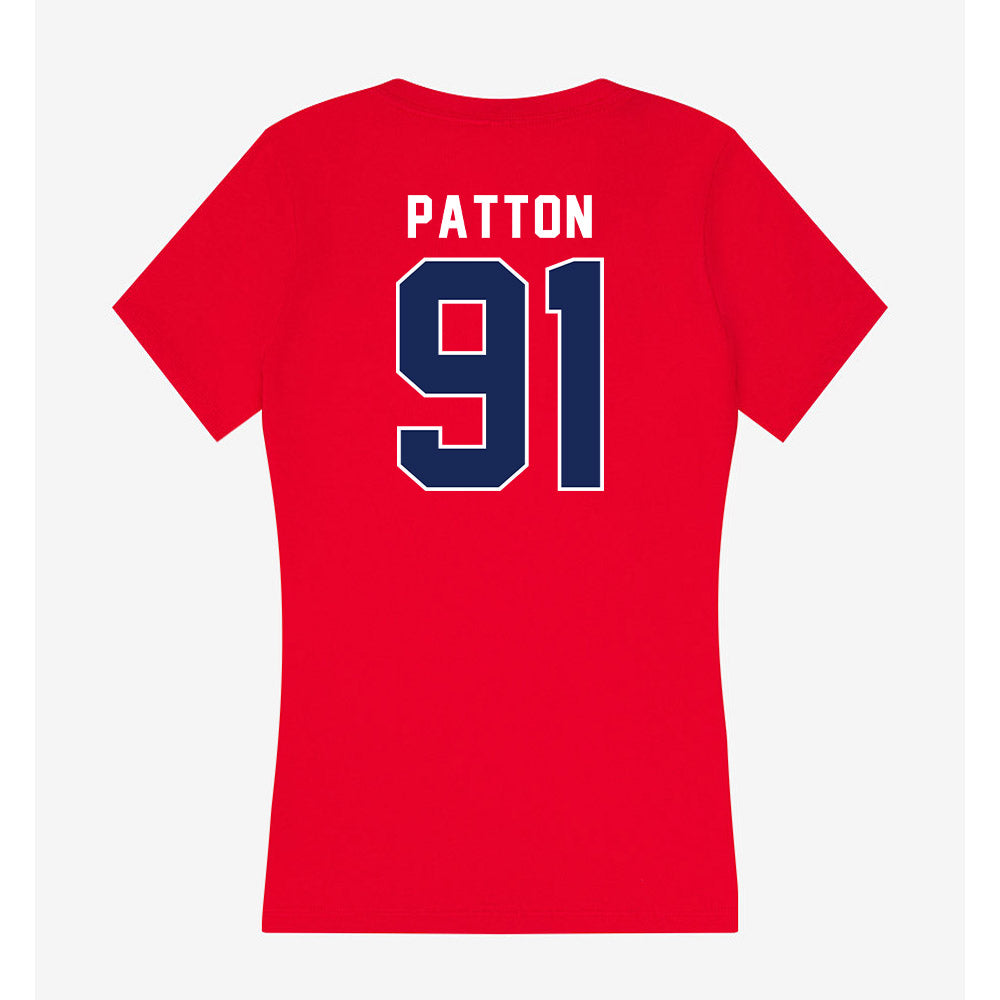 Arizona - NCAA Football : Porter Patton - Women's V-Neck T-Shirt-1