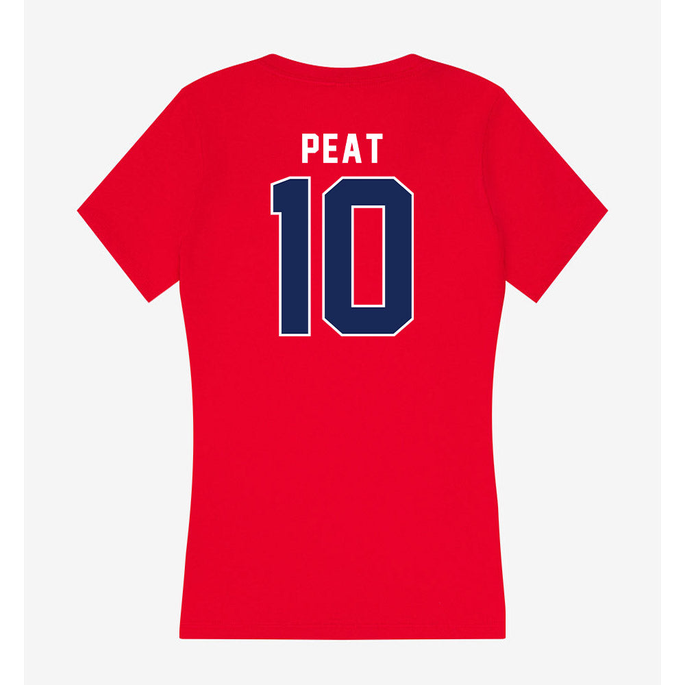 Arizona - NCAA Men's Basketball : Koa Peat - Women's V-Neck T-Shirt-1