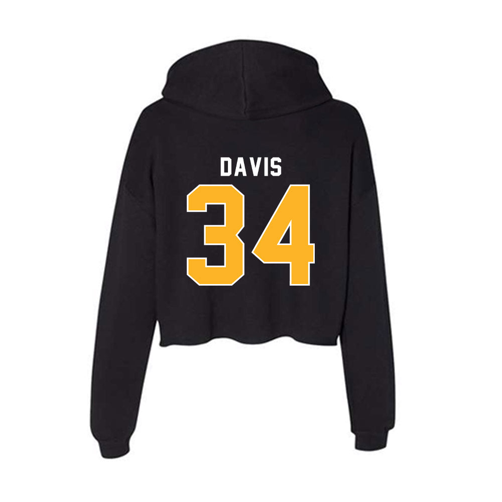 Pittsburgh - NCAA Football : Derrick Davis - Women's Crop Fleece Hoodie-1