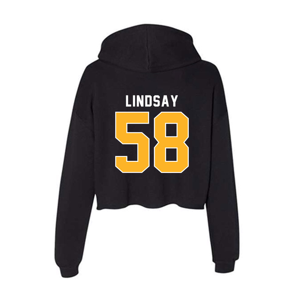Pittsburgh - NCAA Football : mason lindsay - Women's Crop Fleece Hoodie-1