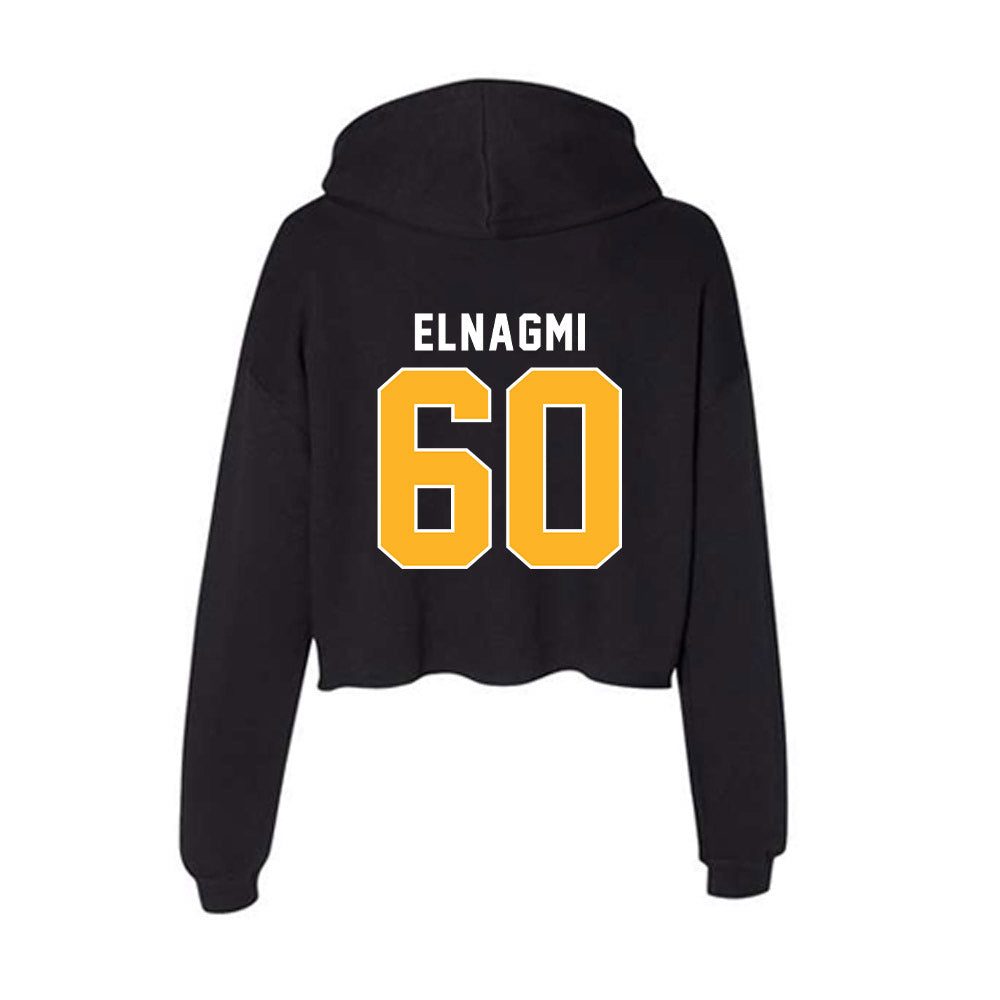 Pittsburgh - NCAA Football : Akram Elnagmi - Women's Crop Fleece Hoodie-1