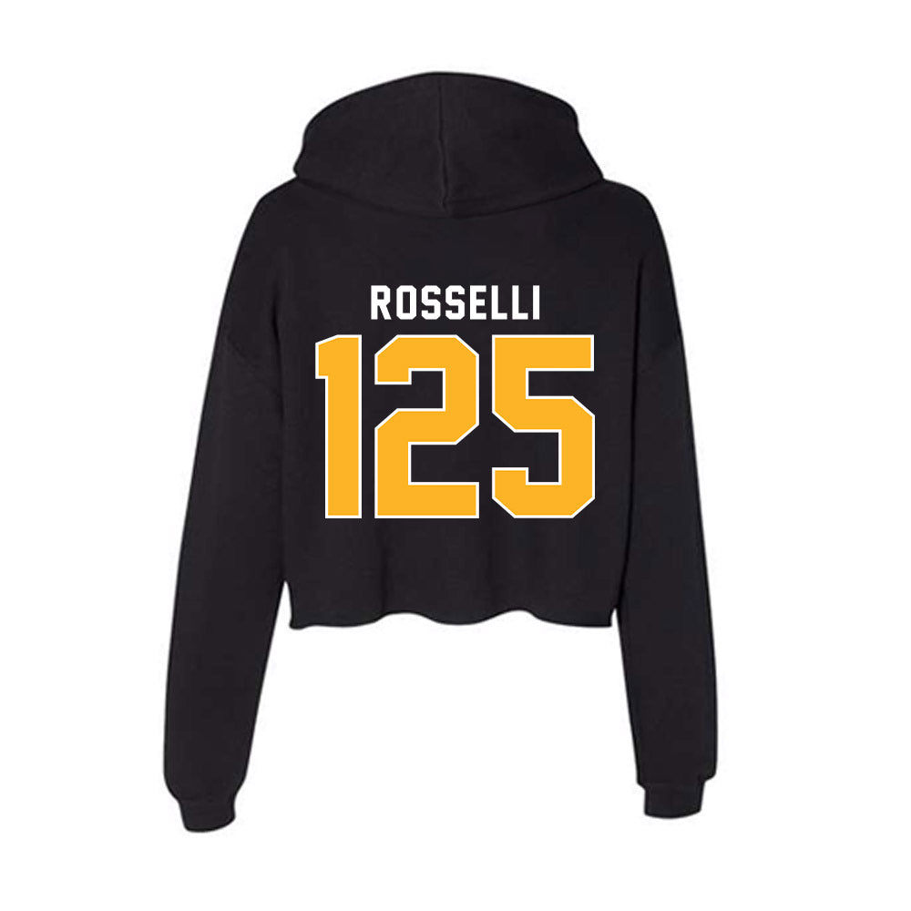 Pittsburgh - NCAA Wrestling : Jaxson Rosselli - Women's Crop Fleece Hoodie-1