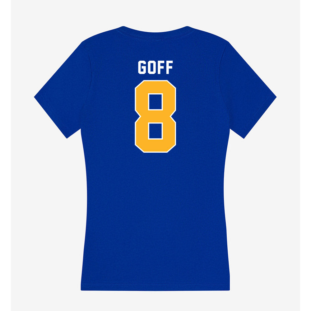 Pittsburgh - NCAA Football : Juelz Goff - Women's V-Neck T-Shirt-1