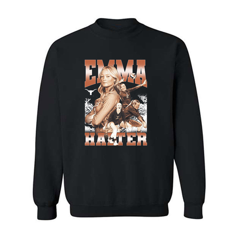 Texas - NCAA Women's Volleyball : Emma Halter - Crewneck Sweatshirt-0