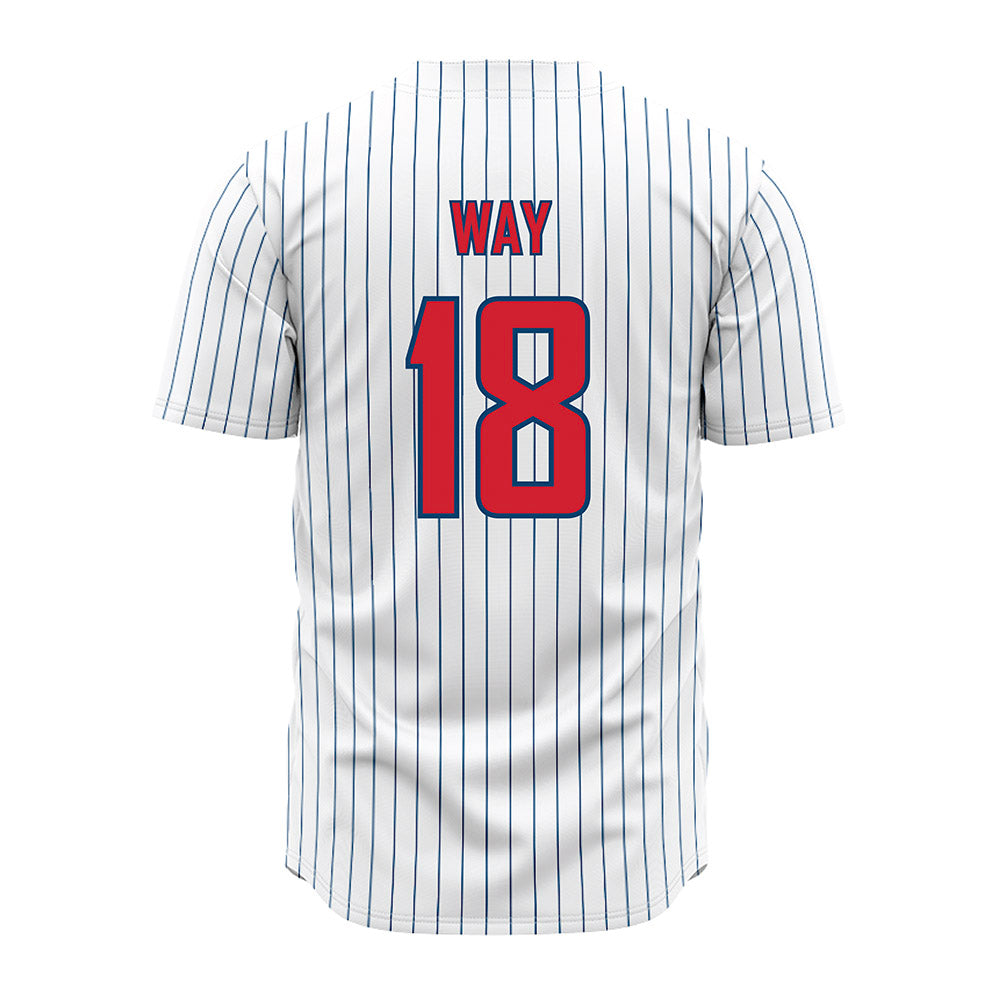 Radford - NCAA Baseball : Trey Way - Pinstripe Jersey-1