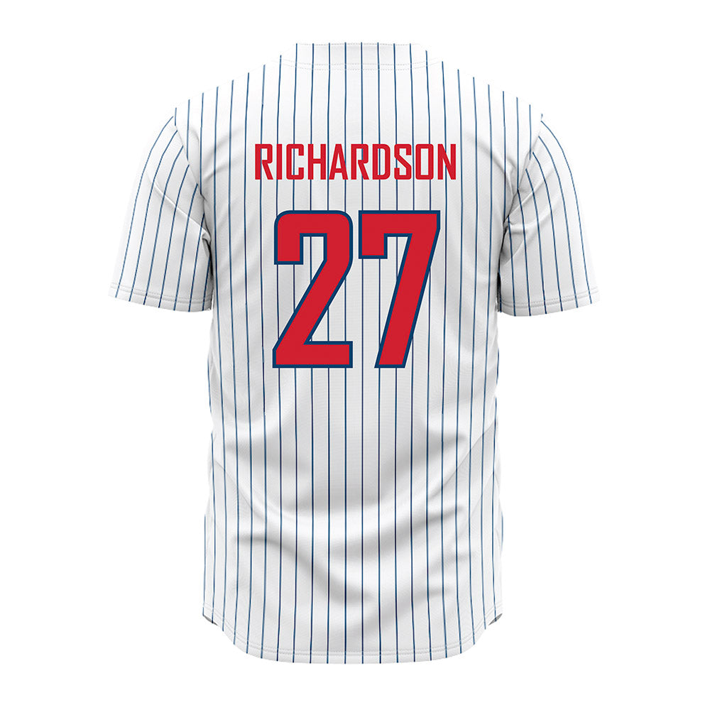 Radford - NCAA Baseball : Carter Richardson - Pinstripe Jersey-1