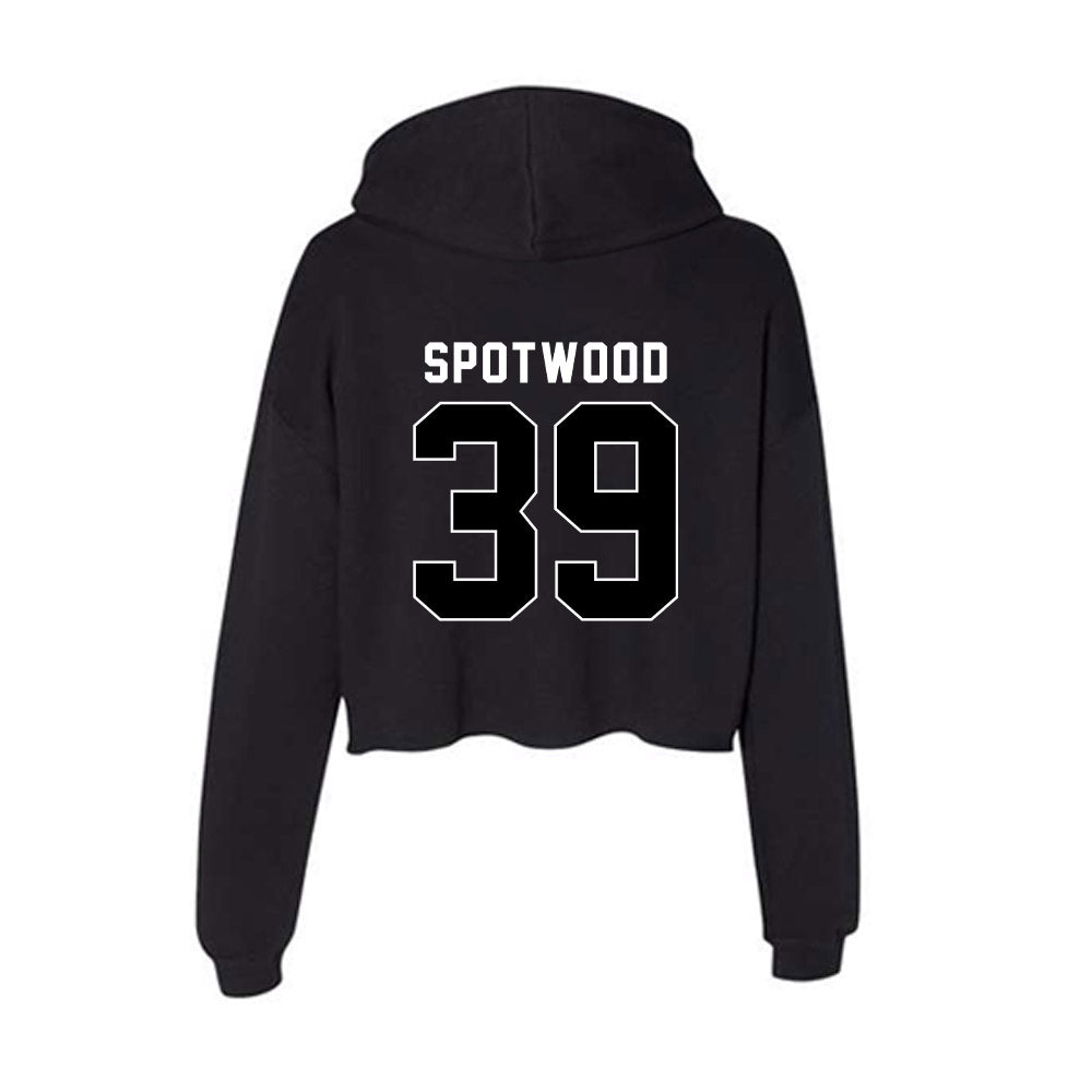 Utah - NCAA Football : Bryan Spotwood - Women's Crop Fleece Hoodie-1