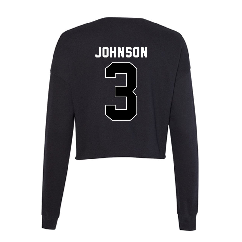 Utah - NCAA Football : Nate Johnson - Women's Cropped Crew Fleece-1