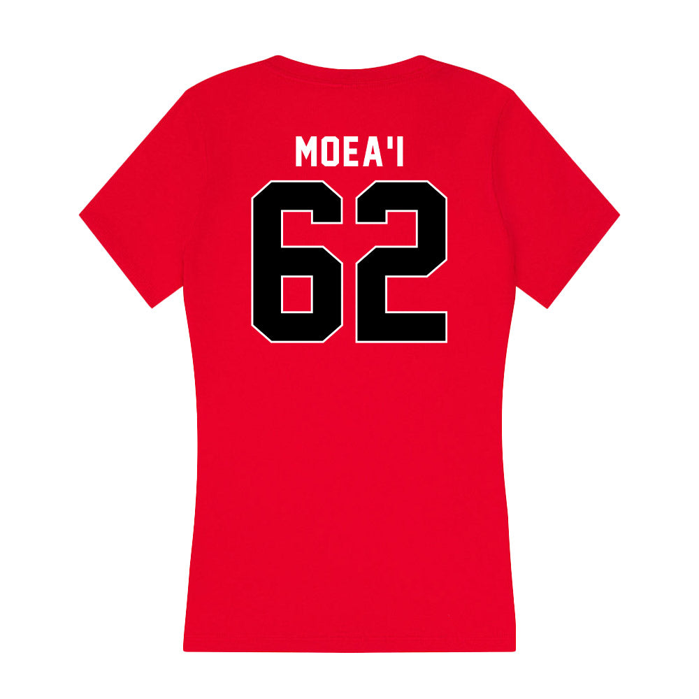 Utah - NCAA Football : Solatoa Moea'i - Women's V-Neck T-Shirt-1