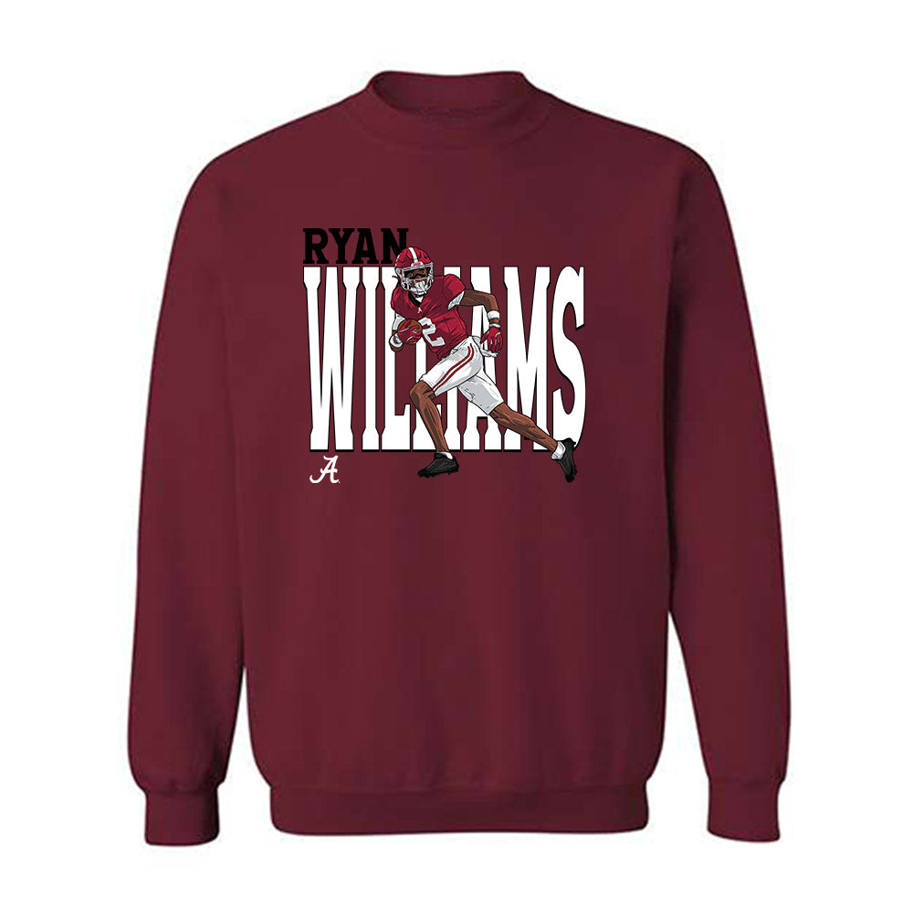 Alabama - NCAA Football : Ryan Williams - Caricature Crewneck Sweatshirt