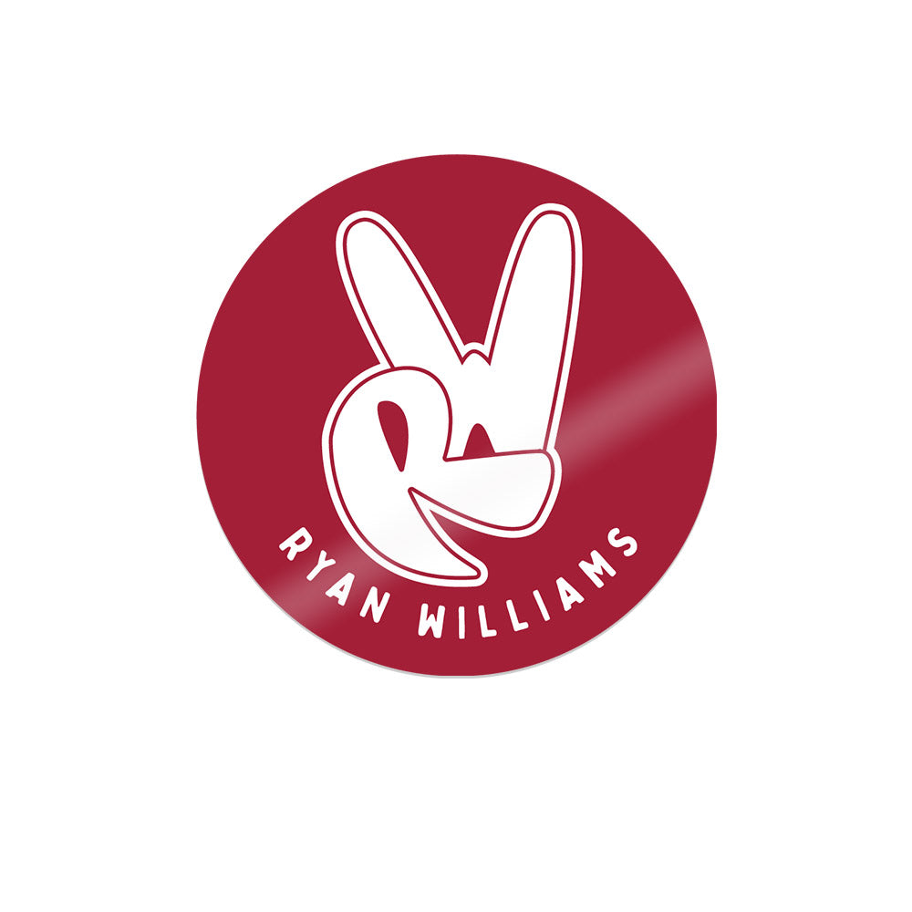Alabama - NCAA Football : Ryan Williams - RW Logo Sticker