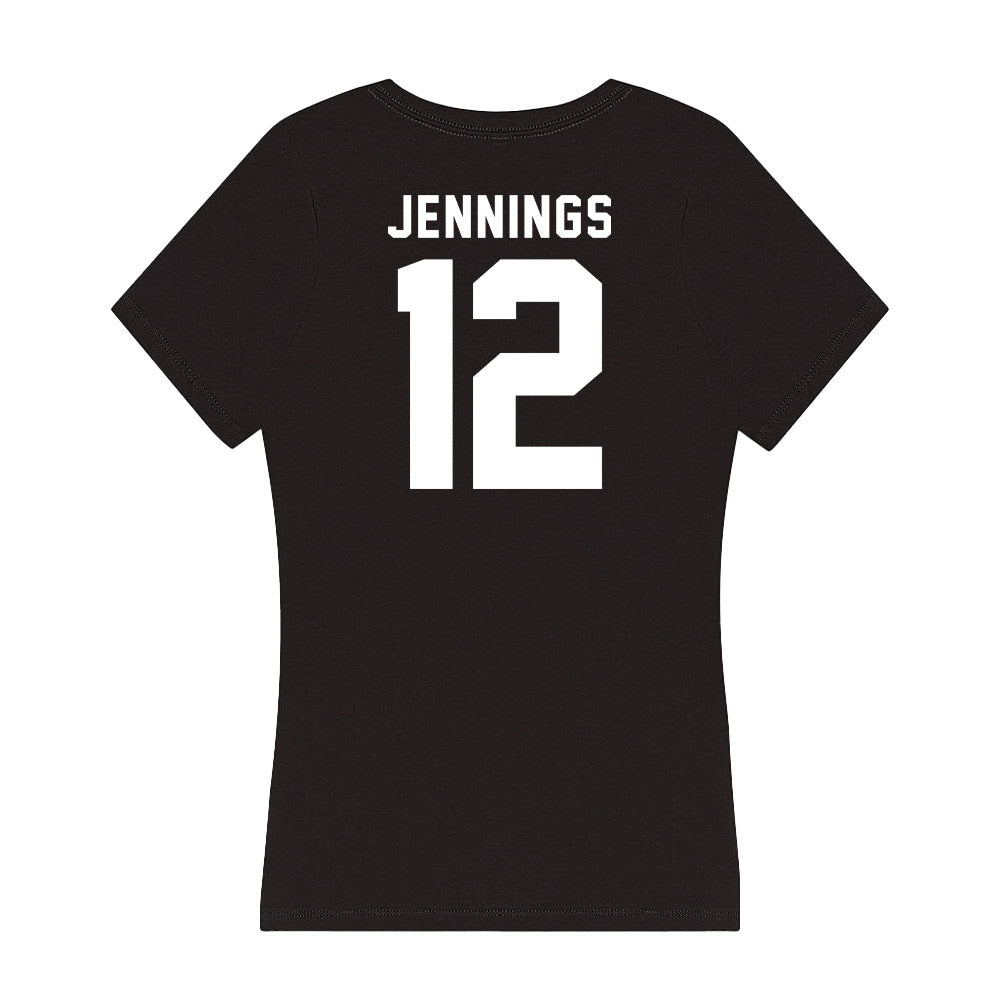 Georgia - NCAA Men's Basketball : Markel Jennings - Women's V-Neck T-Shirt-1