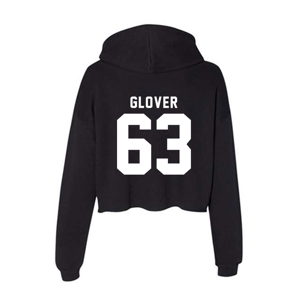 Georgia - NCAA Football : Dontrell Glover - Women's Crop Fleece Hoodie-1