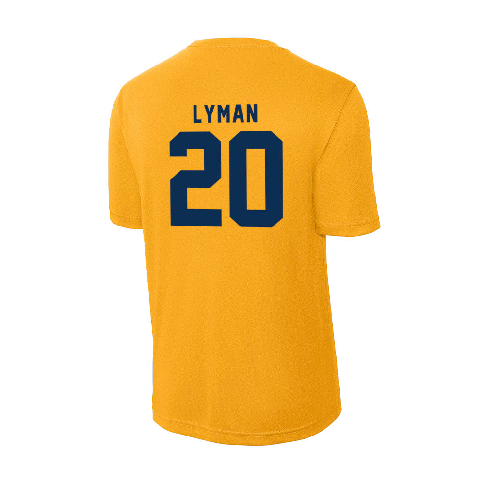 West Virginia - NCAA Baseball : Luke Lyman - Activewear T-Shirt-1
