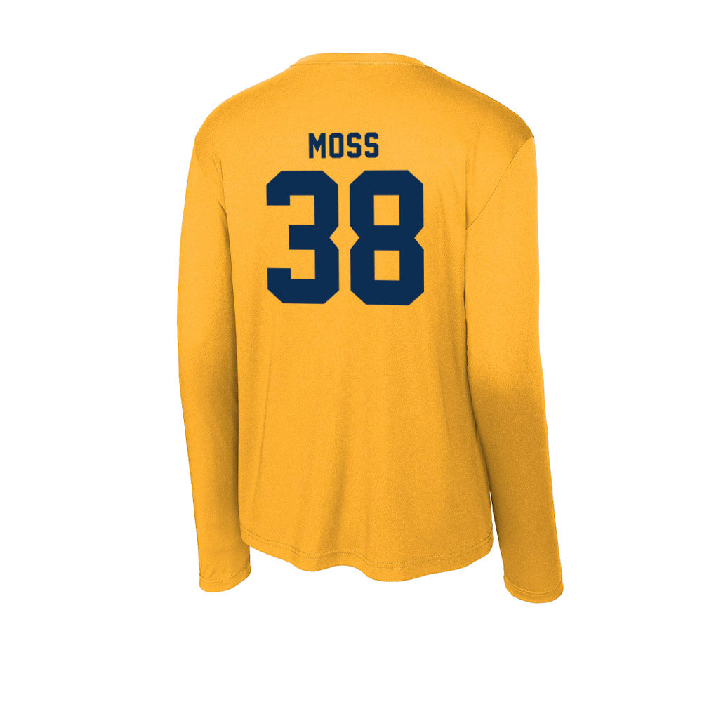 West Virginia - NCAA Football : Macguire Moss - Activewear Long Sleeve T-Shirt-1
