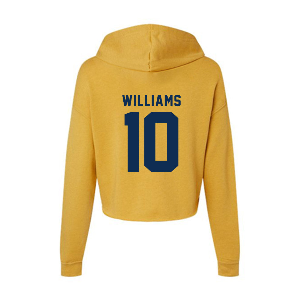 West Virginia - NCAA Football : Jarel Williams - Women's Crop Fleece Hoodie-1