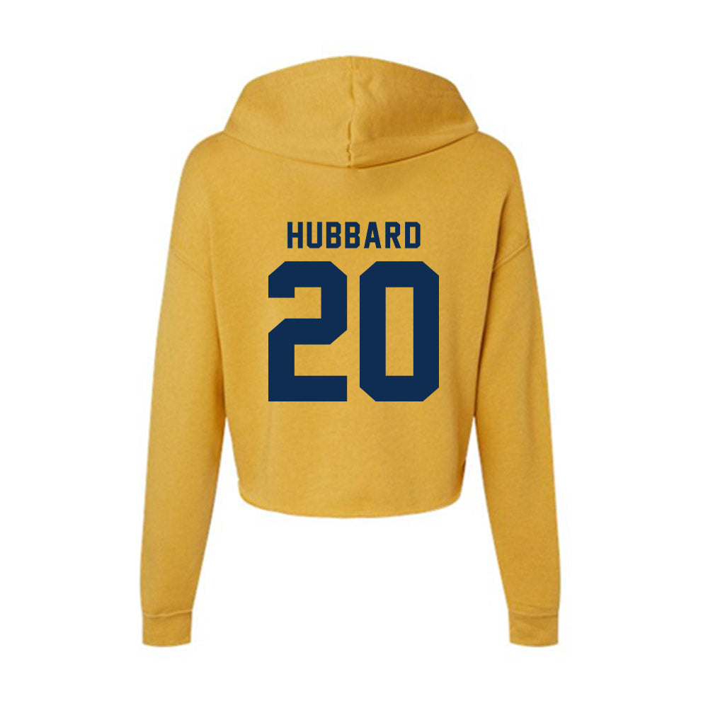 West Virginia - NCAA Football : Diore Hubbard - Women's Crop Fleece Hoodie-1