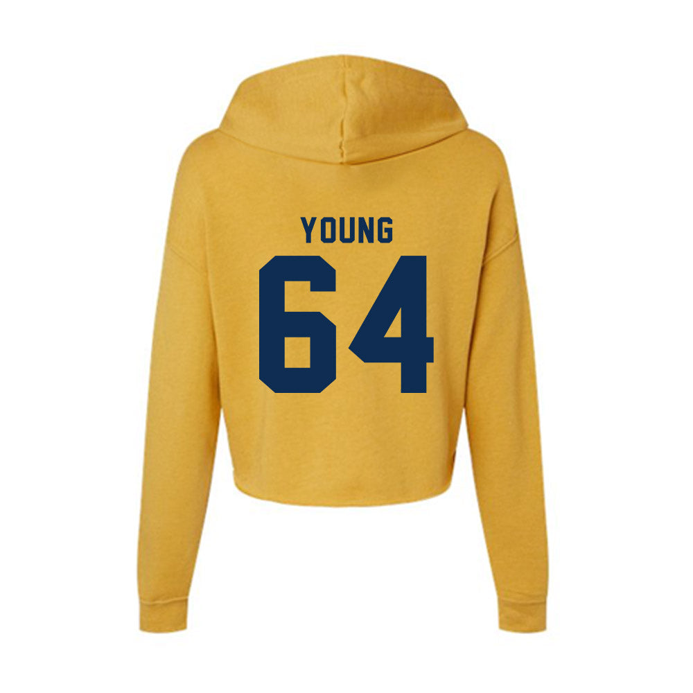 West Virginia - NCAA Football : Cooper Young - Women's Crop Fleece Hoodie-1