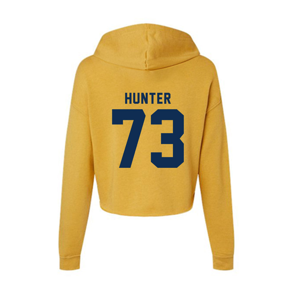 West Virginia - NCAA Football : Andreas hunter - Women's Crop Fleece Hoodie-1