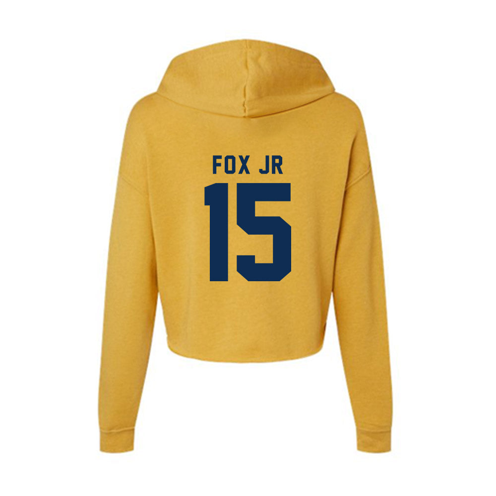 West Virginia - NCAA Football : Scotty Fox Jr - Women's Crop Fleece Hoodie-1